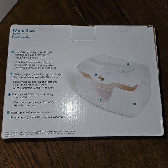 Munchkin Warm Glow Wipe Warmer Soft Light NEW - Picture 3 of 3